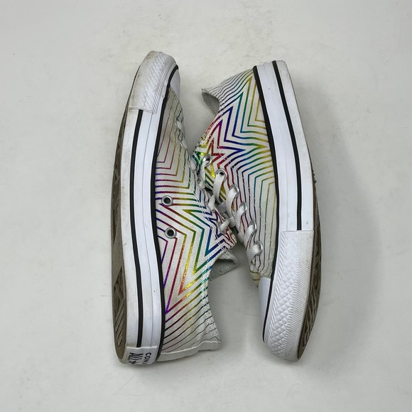 Converse All Star Sneakers Rainbow Star Women's 8 White 8.2.4:I.8.3 - Picture 10 of 13